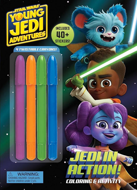 Star Wars Young Jedi Adventures: Jedi in Action! (Color & Activity with Twistable Crayons) cover image
