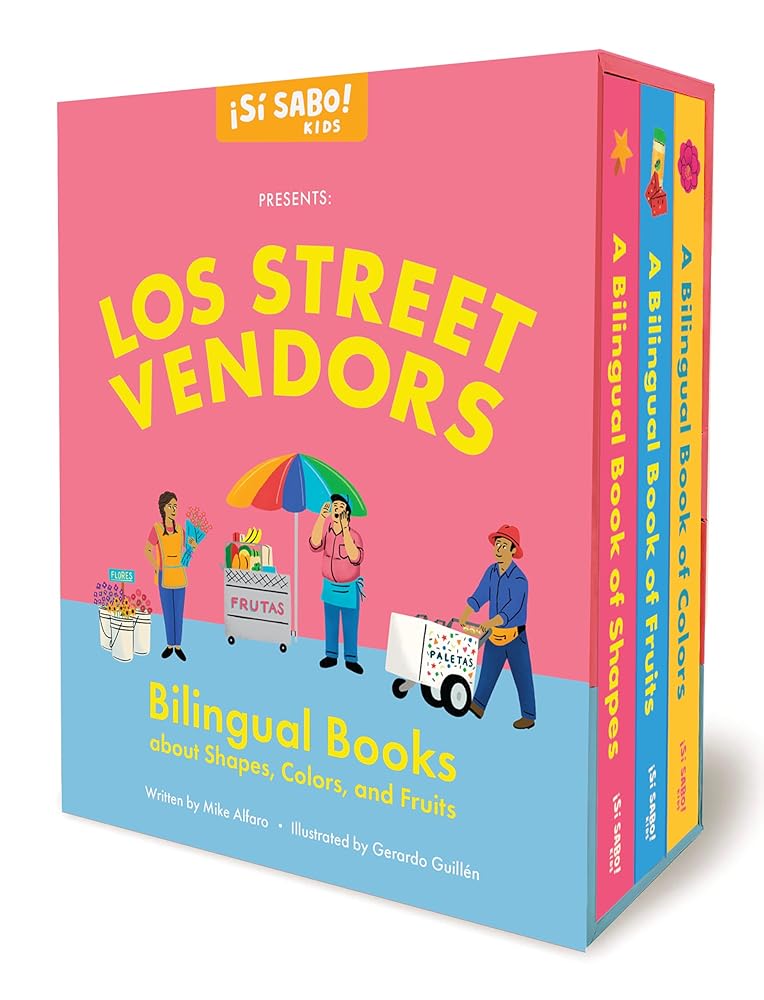 Los Street Vendors: Bilingual Book Set about Shapes, Colors, and Fruits (Sí Sabo Kids) cover image