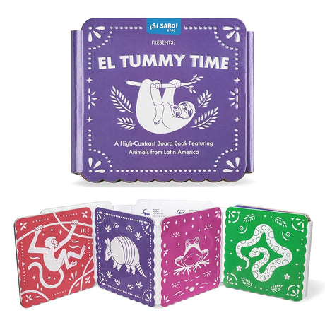 El Tummy Time: A High-Contrast Board Book Featuring Animals from Latin America (Sí Sabo Kids) cover image