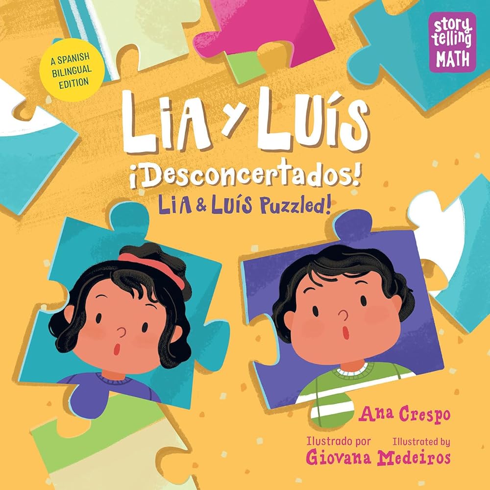 Lia y Luís: ¡Desconcertados! / Lia & Luís: Puzzled! (Storytelling Math) cover image