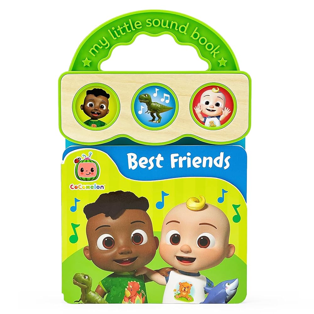 CoComelon Best Friends JJ & Cody 3-Button Sound Board Book for Babies and Toddlers (Cocomelon: My Little Sound Book) cover image