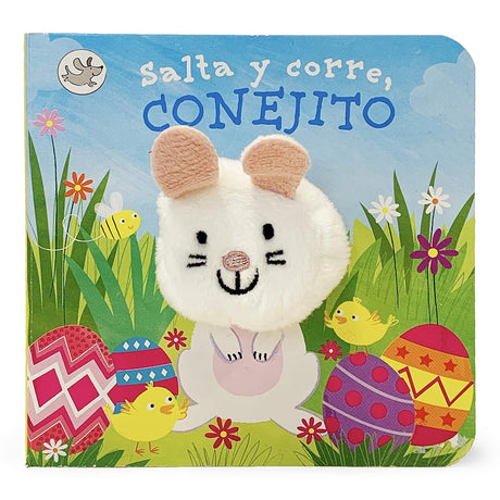 Salta y corre, Conejito / Hippity, Hoppity, Little Bunny Finger Puppet Book (Spanish Edition) cover image