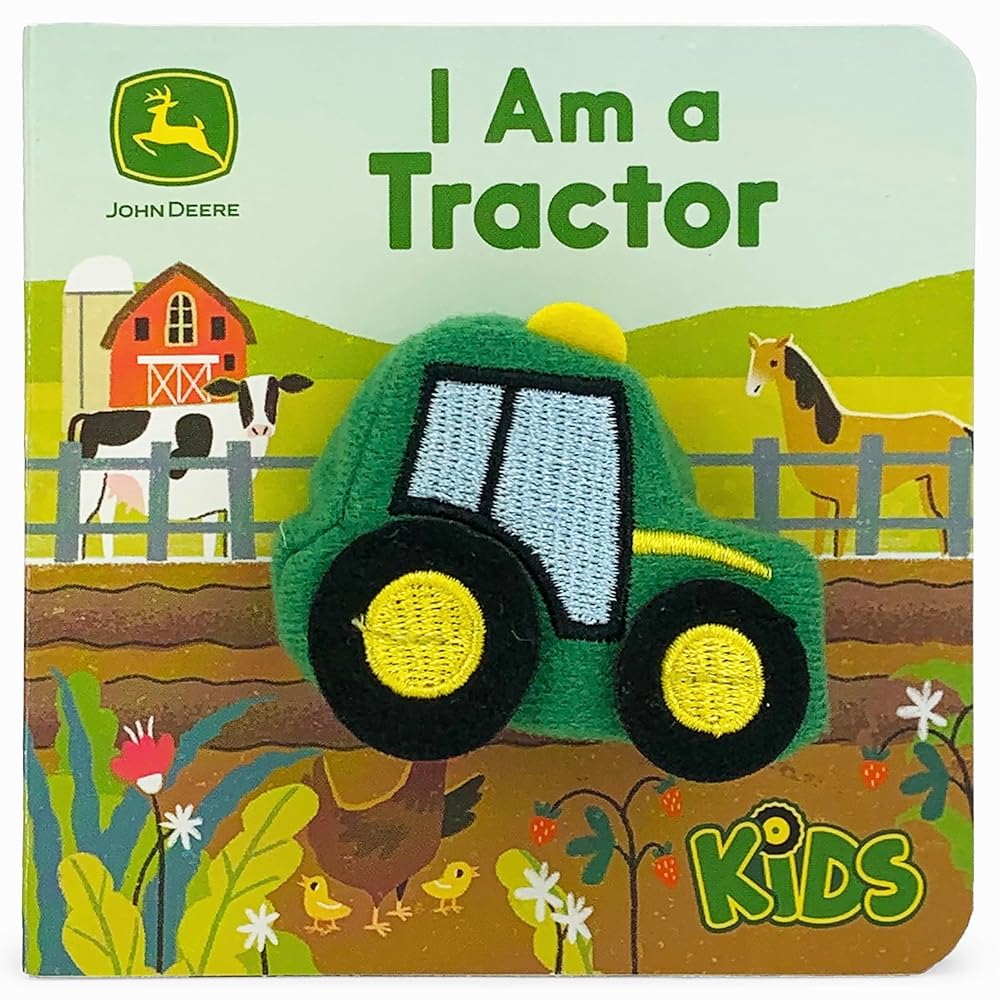 I Am a Tractor - John Deere Finger Puppet Book for Babies and Toddlers (Finger Puppet Book - John Deere) cover image