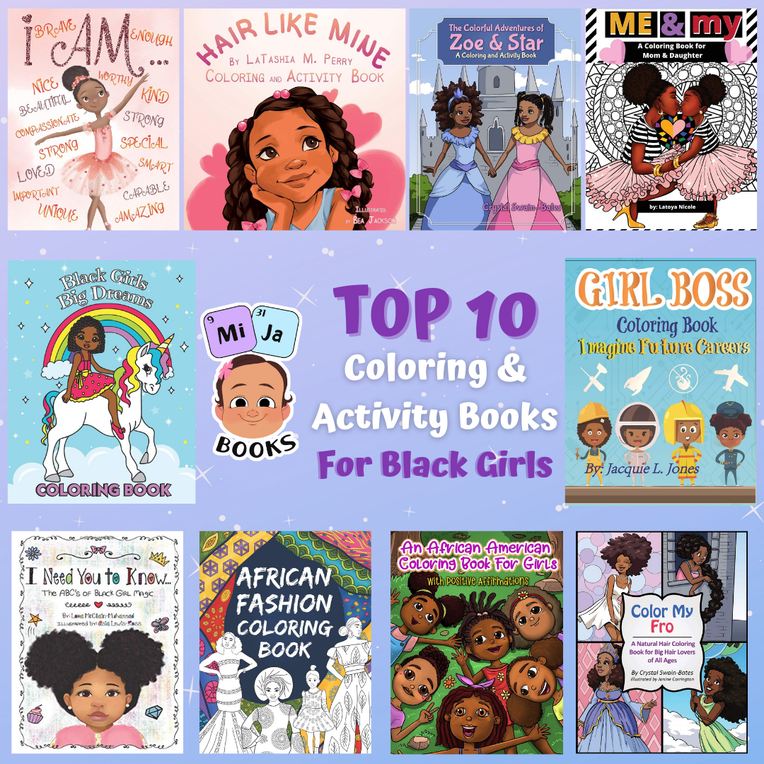 Top 10 Coloring & Activity Books for Black Girls