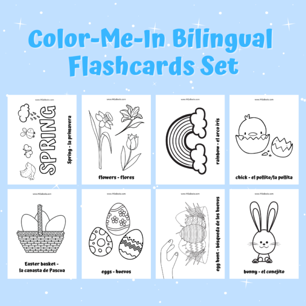 Easter Spring Bilingual Flashcards
