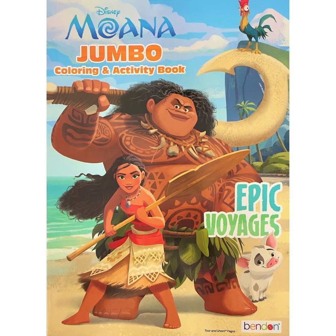 Moana Jumbo Coloring and Activity Book - MiJa Books
