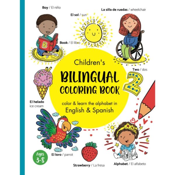 Children's Bilingual Coloring Book Spanish